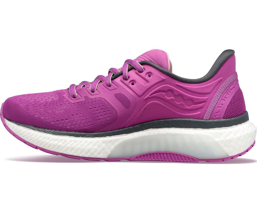 Women's Saucony Hurricane 23 Running Shoes Purple | Singapore 157QMAZ